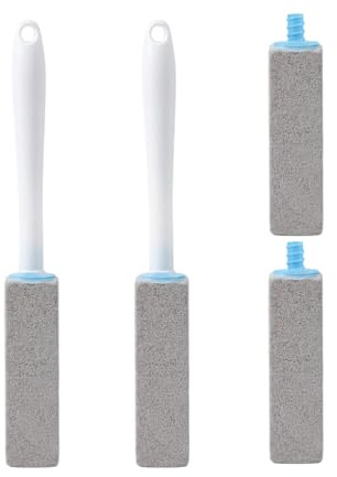 Carehabi Pietra Pomice per WC Scopino WC Scovolino Bagno 4 Pezzi WC in Pietra Pomice con 2 Manici per Bagno Cucina Piscina