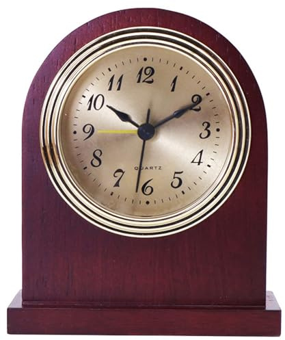 Reloj de la Chimenea de latón con Campana de Westminster, Movimiento de Barrido silencioso con Pilas - Reloj de Chimenea Vintage para Heritage Decoración del hogar y Oficina/Estadio Ambiente, #A