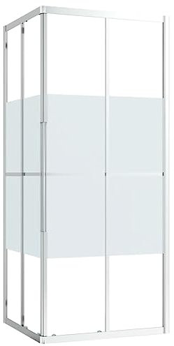 vidaXL Cabine de Douche Paroi de Baignoire Paroi de Douche Cabine de Baignoire Accessoire de Salle de Bain Maison Intérieur ESG 80x70x180 cm