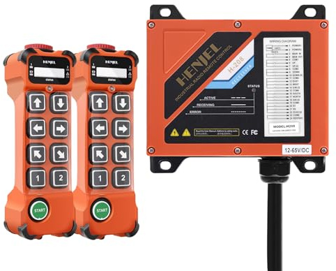 H208 Crane Remote Control Wireless Industrial 24V 110V 8 Channel 2 Speed