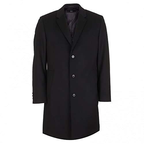 BOSS Abrigo de lana de cachemira gris para hombre, chaqueta de traje, chaqueta de traje, abrigo The Stratus5 5027423756, 46R XXXL, gris, 58