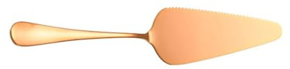 Pelle à gâteau dentée en acier inoxydable pour pizza, fromage, dessert, tarte, pâtisserie, beurre - Grattoir - Or rose