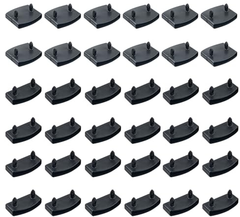 Sgehai 36 Pcs bed slat, replacement bed slat end clip,plastic bed slat holders caps 55mm,24 ends and 12 center,for double/single bed and king size replacement support cap