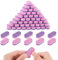 Lot de 50 Mini Polissoirs à Ongles Grain 100/180, Limes en Éponge Double Face, Blocs de Polissage en Vrac, Kit de Manucure Professionnel pour Ongles en Acrylique et Naturels