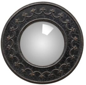 chehoma Schöner kleiner konvexer Spiegel Arabeske Hexenspiegel Durchmesser 18,5 cm