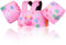 MoKo Gilet de Bain Enfant, Brassard de Natation de Dessin Animé avec Boucle en D et Sifflet d'urgence, Équipement de Natation pour Petits Filles Garçons, (20-30-40-50 lbs), Crabe Rose