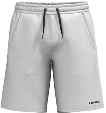 HEAD Club Original Men's Bermuda Shorts, Grey Melange, UK M
