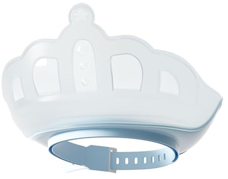 Barnbadmössa, skyddande babyvisir med kronform, justerbart kronformat tillbehör för barn och familj