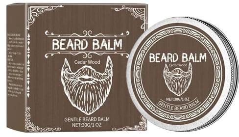 Cire à Barbe, Soin Hydratant Barbe 30g, Crème Stylisant Santé Poils Visage Controle Frisottis Soin Après-Rasage Routine Quotidienne Rituel Toilettage