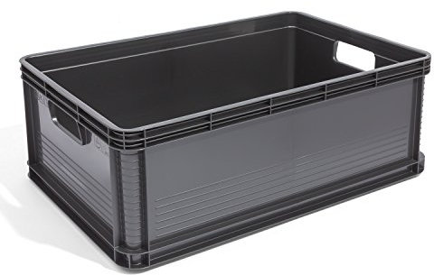 keeeper - Set di 2 scatole in plastica, 45 l, scatola per trasnport, resistente Euro-Box