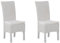 Klassischer Rattanstuhl weiß 2er Set Andes