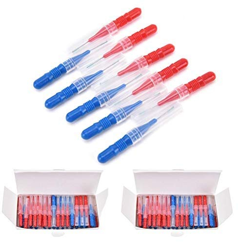 Nanxin 50 pezzi Scovolini Interdentali,Pulizia dei Denti Professionali(2.5mm/3.0mm)