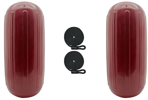 Extreme Max 3006.8527.2 BoatTector HTM Inflatable Fender Value 2-Pack - 10 x 27, Cranberry