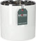 KOTARBAU® Keramik-Blumentopf Zylinder Weiß Silber ⌀ 200 mm Pflanztopf