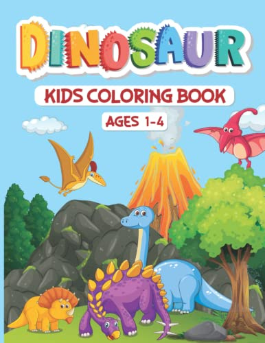 Dinosaur Kids Coloring Book | My First Big Dinosaur Coloring Book for Kids Ages 1-4 | Jumbo Dinosaur Book for Kids | Enhance Preschool with Dinosaur ... Book | My First Toddler Coloring Book