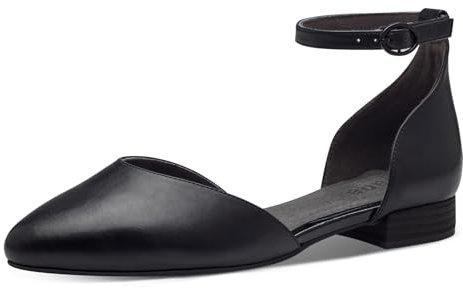 Jana Women's 8-24277-42 Ballet Flat, Black, 3.5 UK