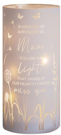 Widdop Thoughts of You LED Memorial Tube Light - Mum - Commemorative Light Present Memory Sentimental Message
