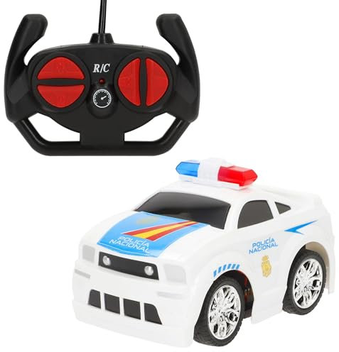 ColorBaby 41303 Speed & Go RC Auto, Polizei, ferngesteuertes Auto, Kinderfernsteuerung, Fernbedienung 27 MHz, Maßstab 1/24, 10-12 km/h, Miniaturfahrzeug, Kinderautos, ab 4 Jahren