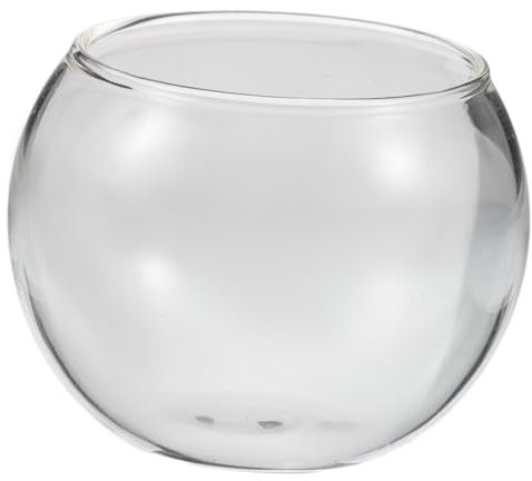 KOMBIUDA 5 cm Große Mini-aquariumschale Aus Geblasenem Glas Simulierter Aquarium- Für Blumenarrangements Und Miniatur-