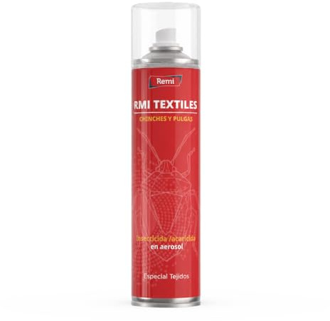 Remi Hogar Spray Anti Chinches y Pulgas Insecticida | Veneno | Aerosol Repelente Especial Tejidos | Eficaz | Aplicar en muebles 6 Unidades