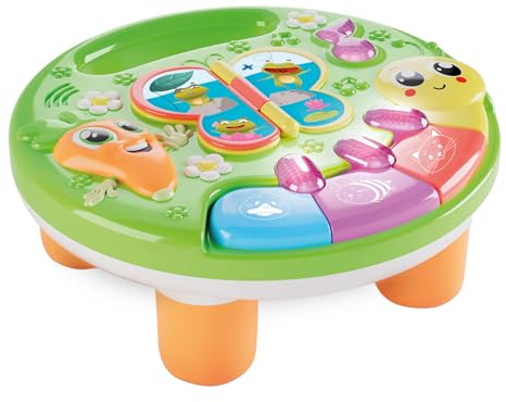 Lisciani - CAROTINA BABY - Musikalisk interaktiv djurtränare - djurljud och ramsor - talande bok - motorisk aktivitet för barn - sensoriska leksaker - presentidé vid födseln
