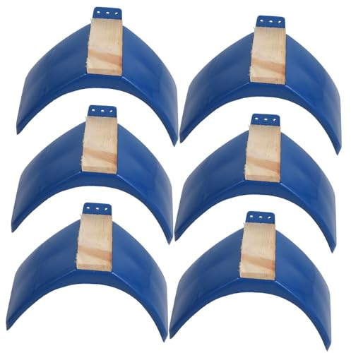 WEKAMOS Tauben Zubehör Vogelrastständer aus Solid Wood und Kunststoff 6 Stück Blau als Haustier Ruheplatz für Tauben und Andere Vögel