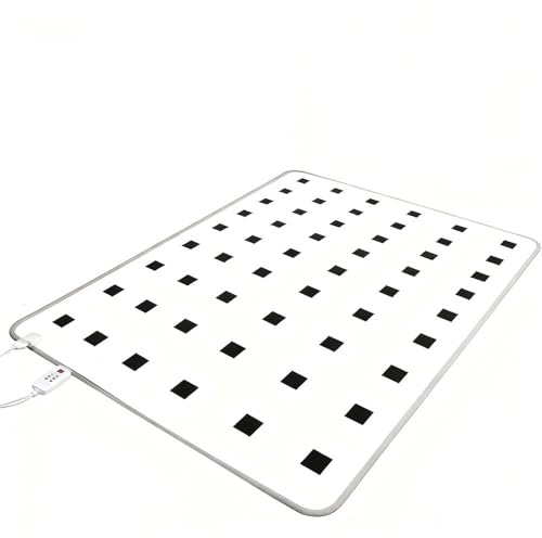Alfombra de Suelo calefactable portátil, Tapete Antideslizante e Impermeable de Calentamiento Rápido para Hogar y Oficina(Checkered Pattern,180 * 200)