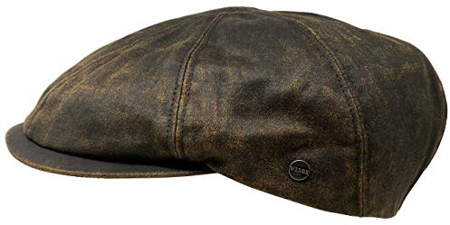 WEROR Herren Schiebermütze Schildmütze Flatcap Schirmmütze Mütze WEROR-303.1 (58, Braun)