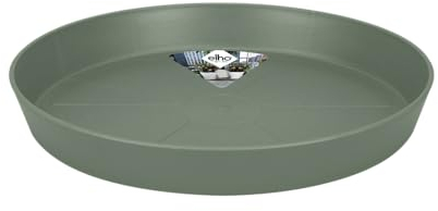 Elho Loft Urban Saucer Round 14 - Sottovaso per Esterno Accessori - Ø 14.0 x H 1.9 cm - Verde/Pistache Green