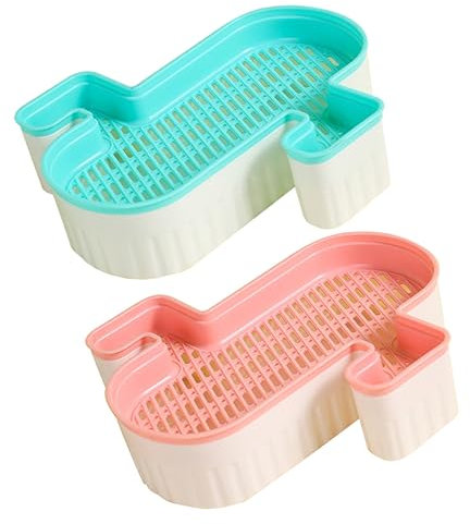 Beavorty 2pezzi Cat Grass Planter Box Idroponico Per Kit Coltivazione Cat Grass Vassoio Rimovibile Per e Eliminare Palline