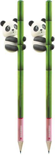 Legami PAN0001 I Love Bamboo - Lápiz con goma (Paquete de 2)