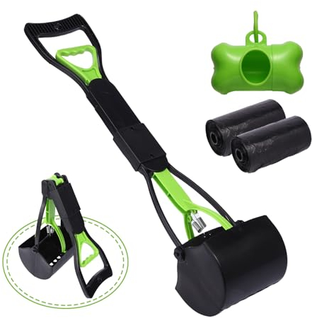 WVacFre 80cm Hundekotschaufel,Pooper Scooter,Faltbarer Hund Pooper Scooter mit Unzerbrechlichem und Langlebigem Material