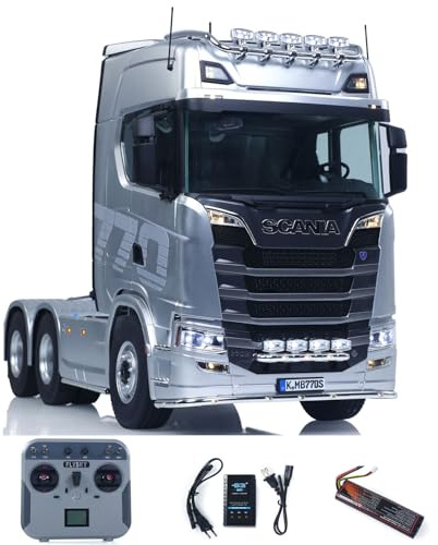 TOUCAN RC HOBBY 1/14 KABOLITE RC Tractor Car 770S 100 6x6 Remote Controlled Truck 2-Speed Transmission Differential Lock Vehicle 6WD Sound Light Model for Hobby