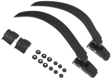 DECOMELODY 2 Sets Professional Skates Buckle Straps Replacement for Roller Skates Accessory with Screws for Inline and Quad Skating