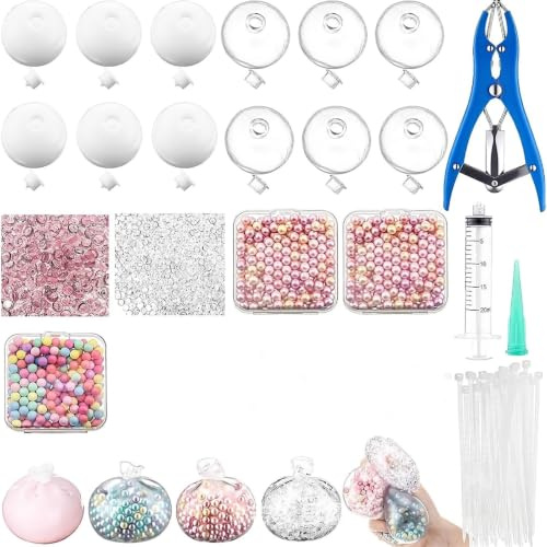 ZVD Balle Anti-Stress Squishy DIY à Remplir, Kit Créatif (C)