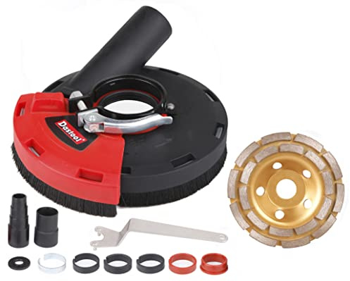 Dastool Capot de Protection pour Meuleuse Angulaire+Disque Diamant à Meuler Béton 125mm
