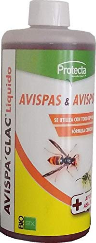 Biosix Avispa'Clac Líquido Atrayente Natural e Avispas Asiáticas, Velutinas y Avispones - 500 ml