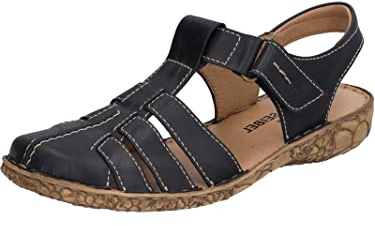 Josef Seibel Women Strappy Sandals Rosalie 48, Ladies Sandals,Width G (Regular),Summer Shoe,Summer Sandal,Comfortable,Black (Schwarz),39 EU / 6 UK