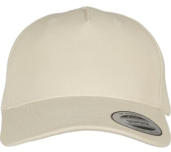 Flexfit Unisex 5-Panel Premium Curved Visor Snapback Cap Baseballkappe, Stone, one Size