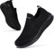 Littleplum Damen Sneaker Atmungsaktiv Turnschuhe Leicht Laufschuhe Sportschuhe Damen Schuhe,Alle Schwarz,38 EU