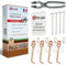 Pieges A Taupes - Lot de 4 + Pince Installation Facile - Anti-Taupe Professionnel Efficace - Systeme a Putange Resistant - Controle Rapide Et Naturel des Taupes - Lutte Contre Nuisibles - sans Petard