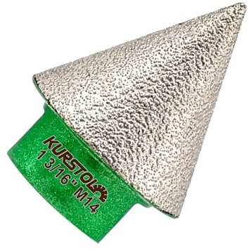 KURSTOL Punta per Trapano Diamantata - 30MM Fresa Diamantata Frese per Piastrelle Filettatura M14 per Porcellana Granito Piastrella Marmo Taglio a Secco