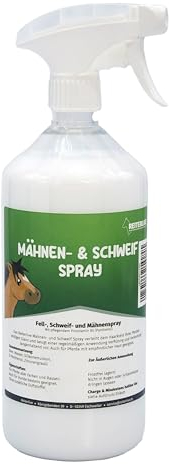 Reiterlive Fellspray 1L Für Pferde – Schweif- und Mähnenspray zur täglichen Fellpflege – Glanzspray, Entfilzungspray für leichte Kämmbarkeit