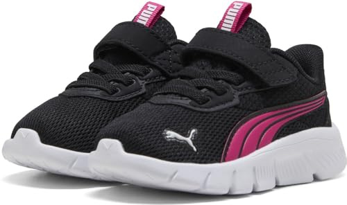 Puma Flexfocus Modern AC+ Inf, Sneaker Unisex - Bimbi 0-24, Black Pink White, 22 EU