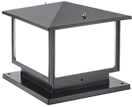 Luz de Poste Exterior Moderno, Lámpara De Columna Cuadrada Para Exteriores, De Aluminio Y Acrílico, Para Patio, Jardín, Villa, E27, Resistente Al Agua, Para Vallas Luz de Trayectoria Exteriores(40*35c