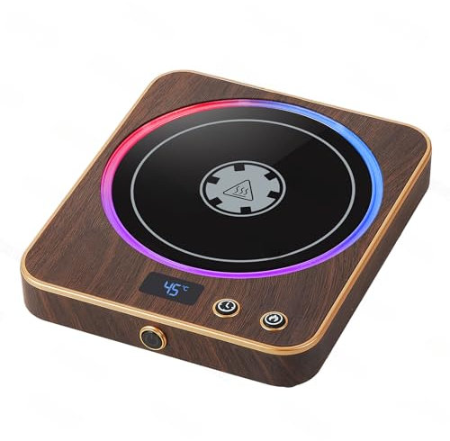 Suewow Mug Warmer,Coffee Mug Warmer for Desk with Temperature Display, 1-12Hrs Auto Shut Off, Smart Cup Warmer - Ideal Coffee Gifts Accessories Keep Beverages Coffee Warmer