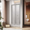 SUNXURY Porta scorrevole Doccia 76 x 185 cm Porta Pieghevole Box Doccia 76 cm Porta Nicchia Pieghevole in Vetro di Sicurezza Porta Doccia Porta Doccia Angolo di Regolazione 72-76 cm Altezza: 185 cm