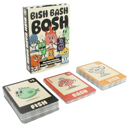 Ginger Fox Bish Bash Bosh Card Game | NEW 2025 | Fast-Paced Family Game | Quick to Learn, Party Fun for Kids, Teens & Adults 2-6 Players | Ages 8+ Years