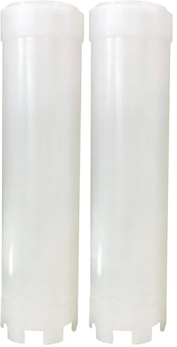AQUAWATER - 104181 - cal polifosfatos de cristal cartucho, para proteger los dispositivos y piedra caliza daño de la piel en el agua de la casa (Paquete de 2)