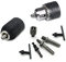 8Pcs 1/2 1.5-13MM-20UNF Kit Di Strumenti Di Conversione Mandrino Per Trapano Con Chiave Precisa Con Adattatore Per Presa Da 1/2, Forza Di Serraggio Stabile E Forte Per Trapano Elettrico A Mano Ecc